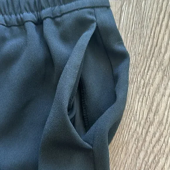 J.Crew 365 Crepe High Rise Jogger Pants Black Size 10 Pull-On Ankle Tapered - Picture 4 of 7